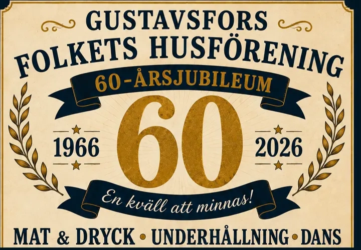 Gustavsfors folkets husförening 60 års jubileum
