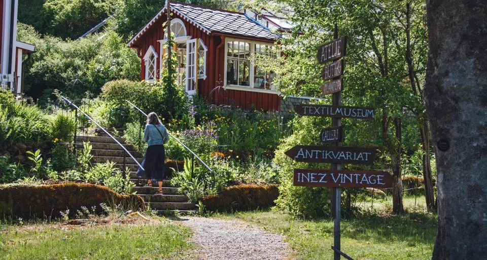 Besöksträdgård i Dalsland.