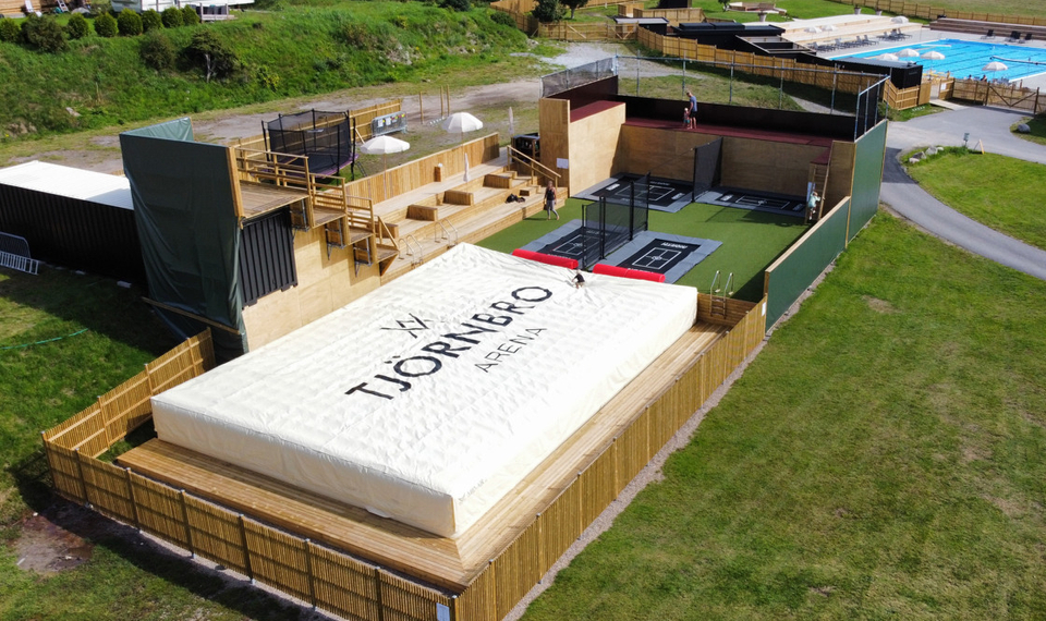 Trampolinparken på Tjörnbro Arena