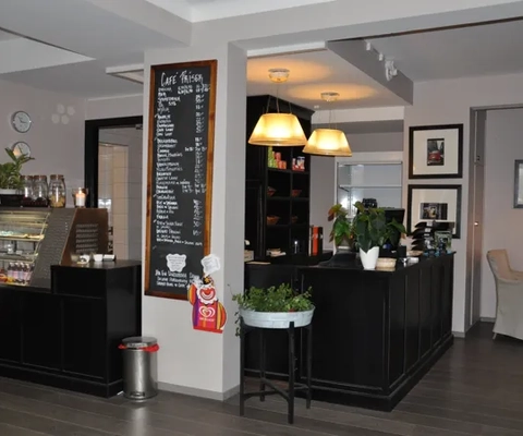 Receptionen på Strand Hotell