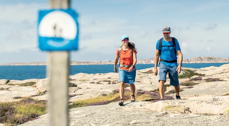 Vandrare på Kuststigen