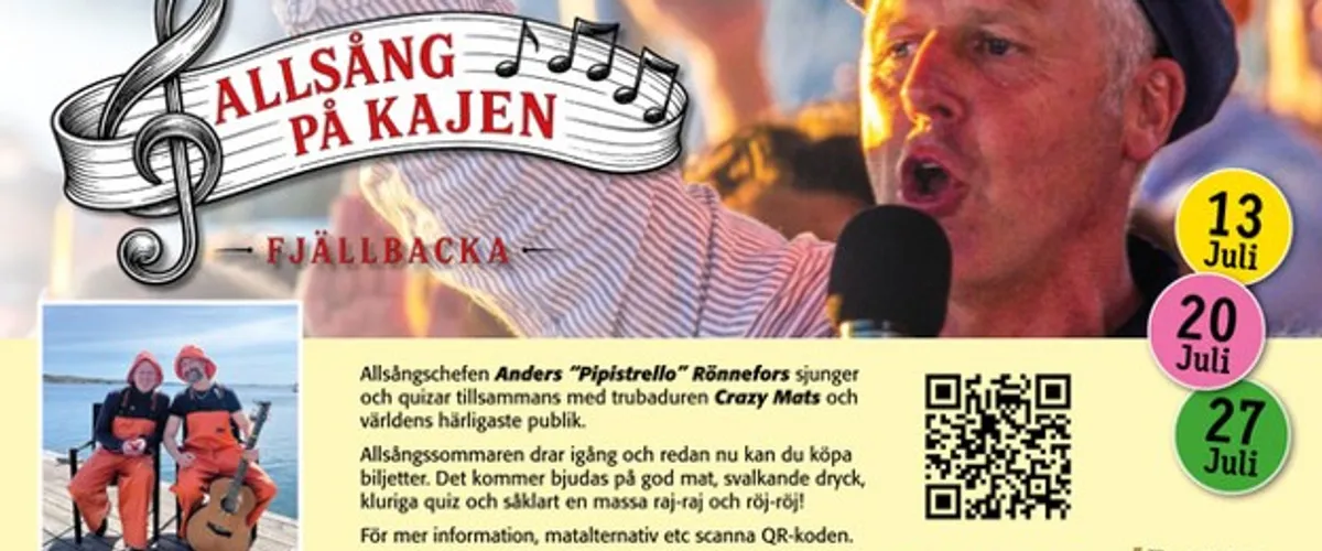 Allsång på kajen 20 juli