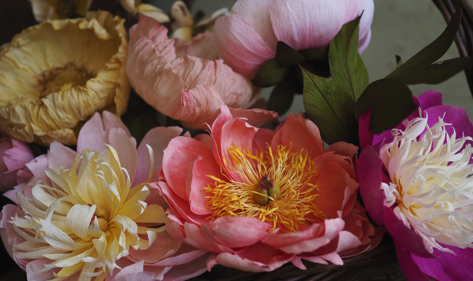 Bild på blomsterkorg av Karin Edlund.