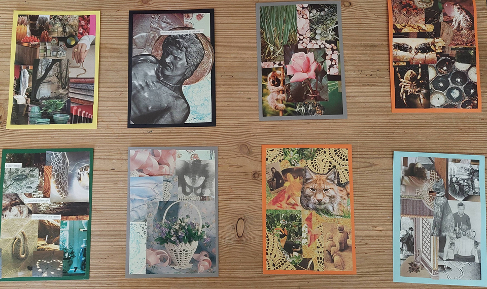 Bild på målningar av Henny Johansson