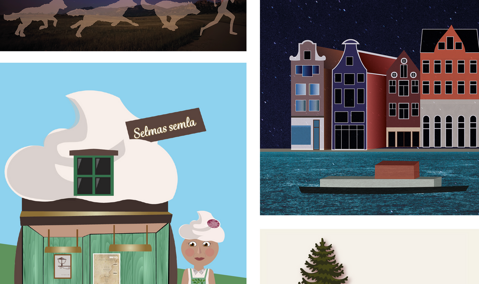 Kollage med digital konst