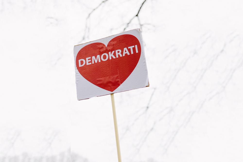 evenemangsbild för Demokrati i dialog och en föreläsning med Marika Lagercrantz