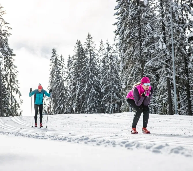 Skidåkare på Billingen