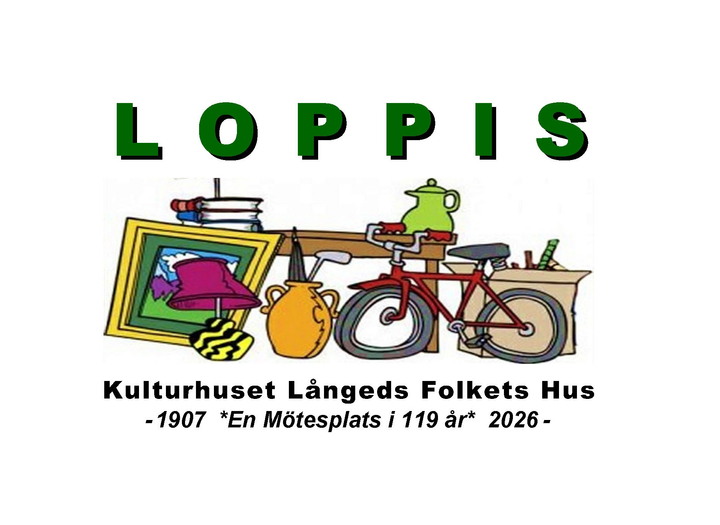 Loppis i Kulturhuset Långeds Folkets Hus