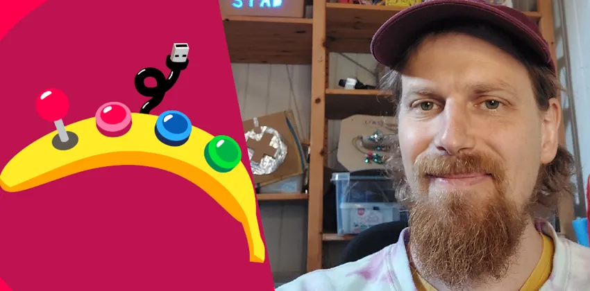 handkontroll och man i keps 