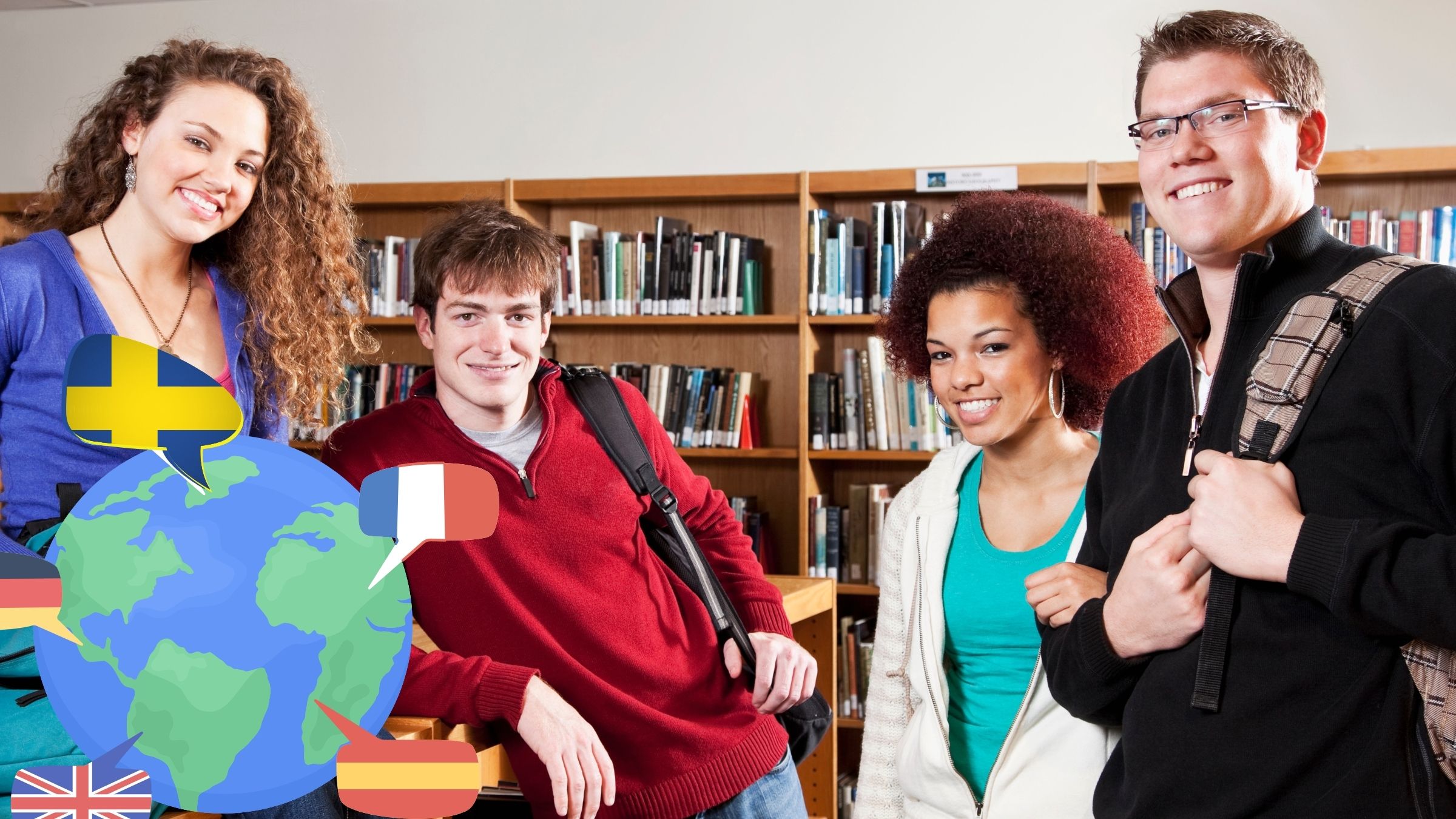 Språkcafé på biblioteket