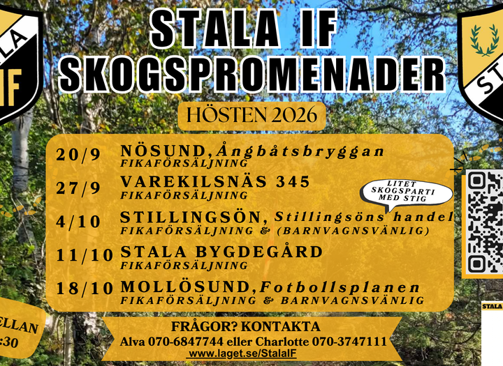 Skogspromenader Stala IF Supporterklubb - Hösten 2026