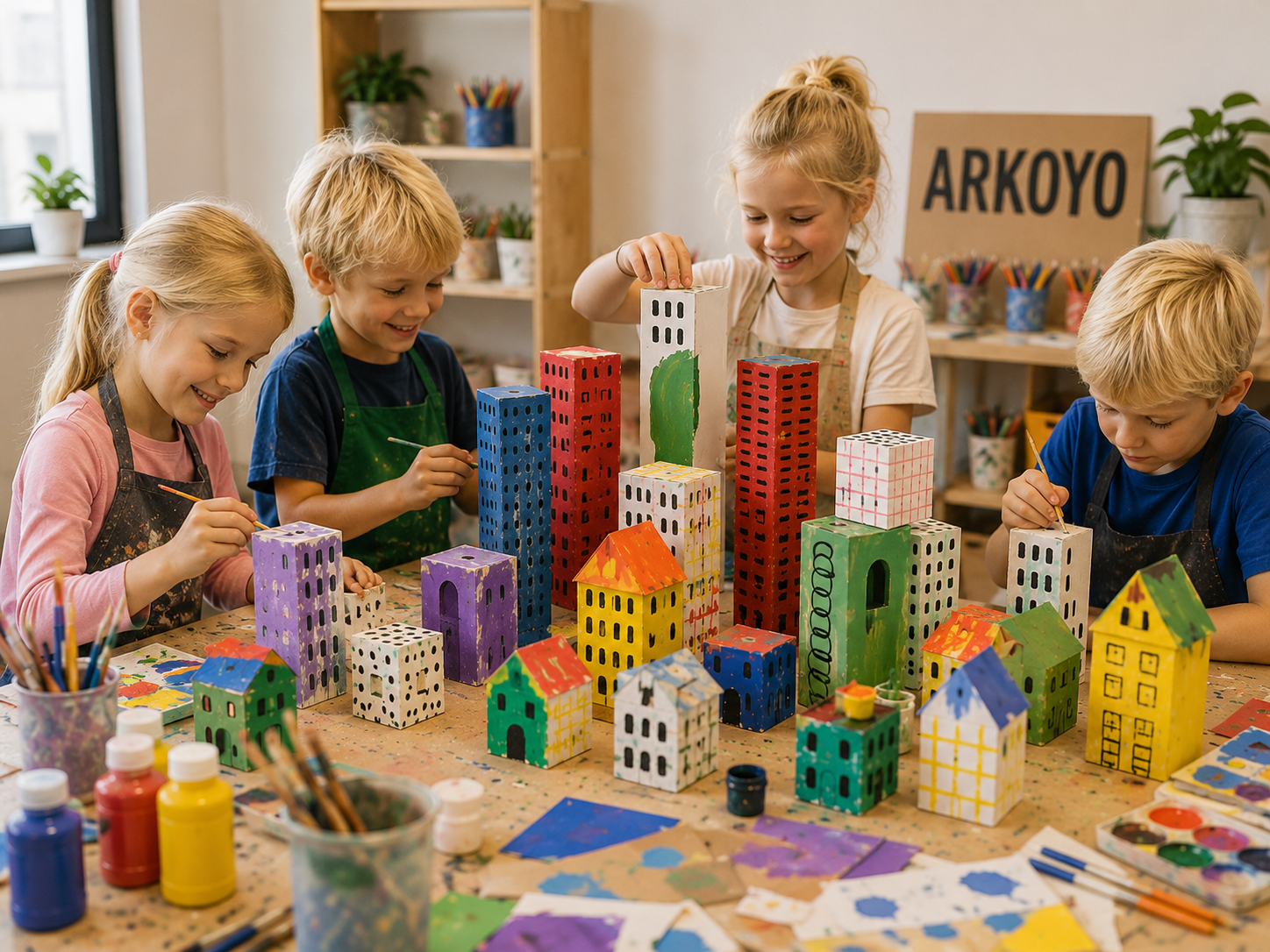 Bygg torn med färg & design 🏙️✨