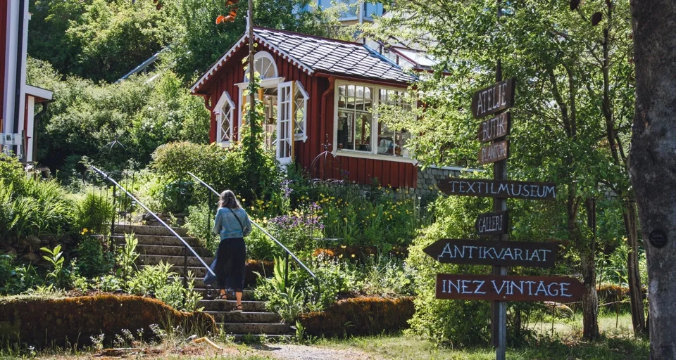 Besöksträdgård i Dalsland.