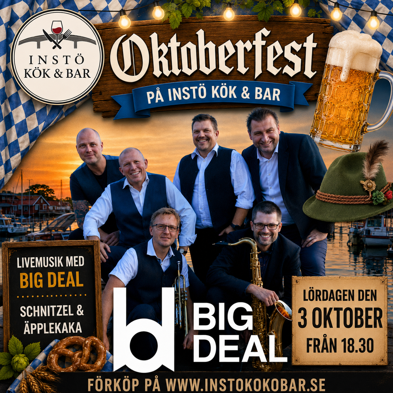 Oktoberfest med Big Deal på Instö Kök & Bar
