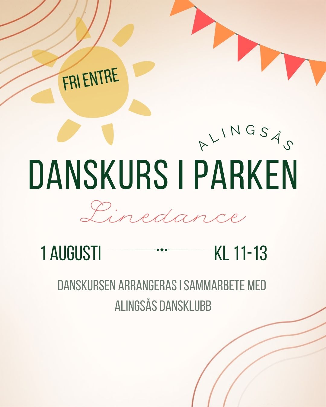 Gratiskurs i linedance, alla är välkomna!