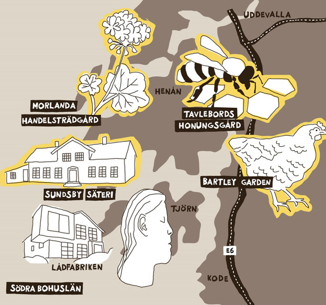 Roadtrip Bohuslän map