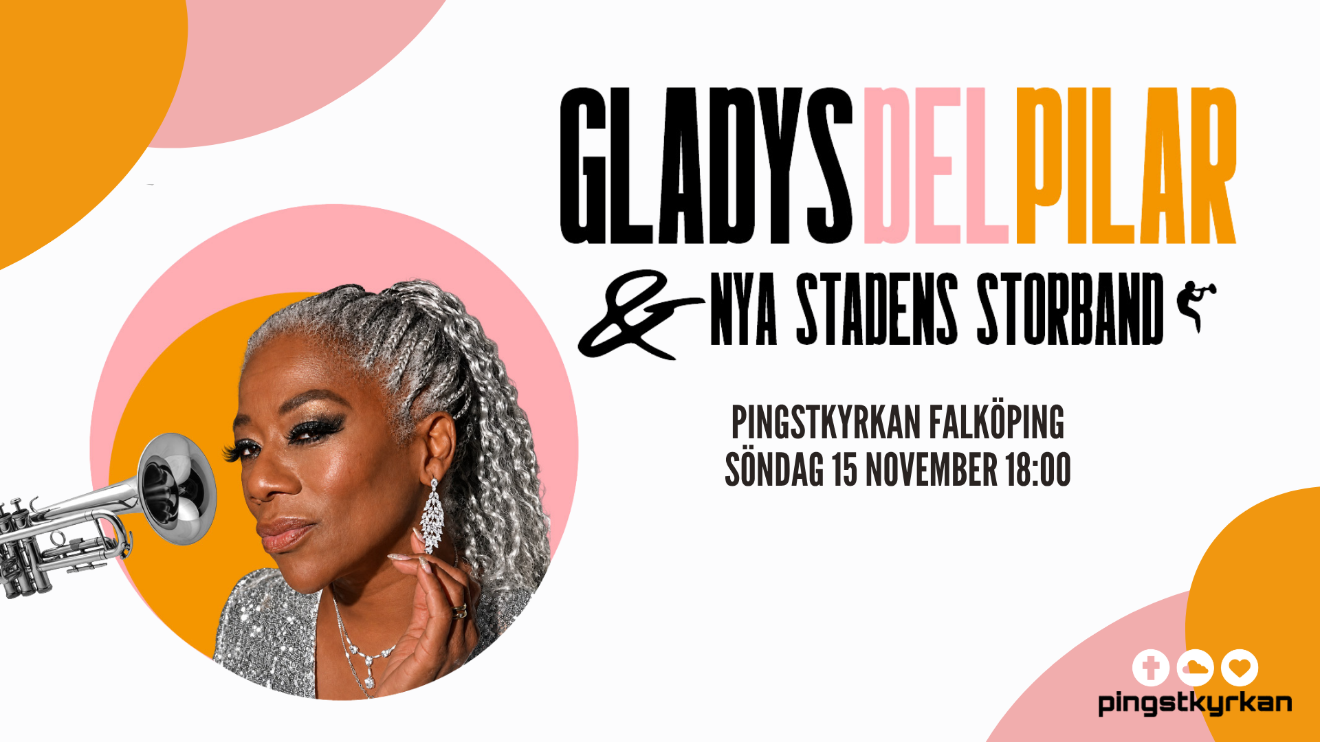 Konsert med Gladys del Pilar & Nya Stadens Storband