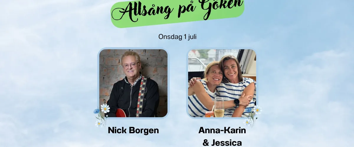 Allsång på Göken Nick Borgen