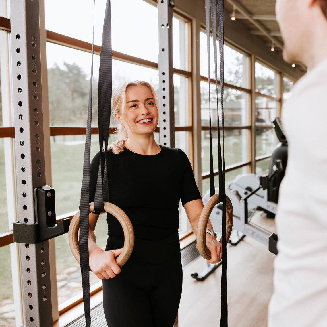 People performing exercise.