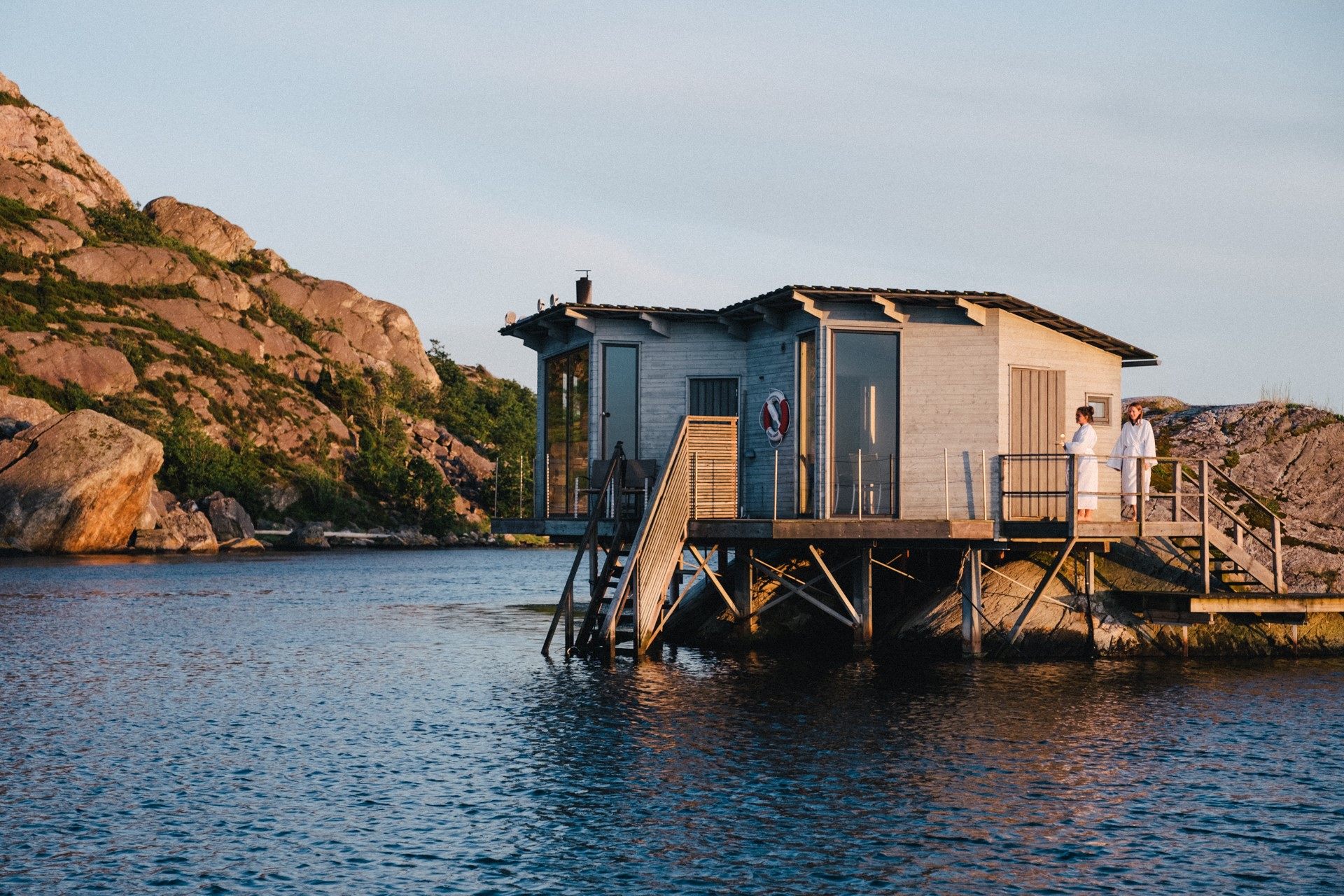 Sauna at Björholmens Marina.
