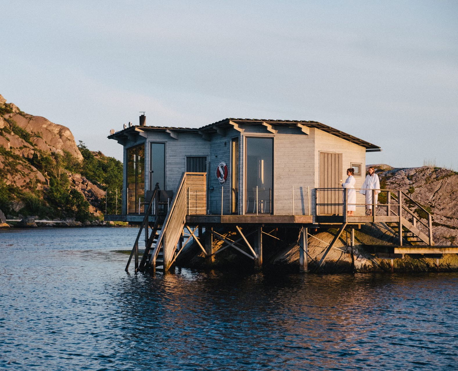 Sauna at Björholmens Marina.
