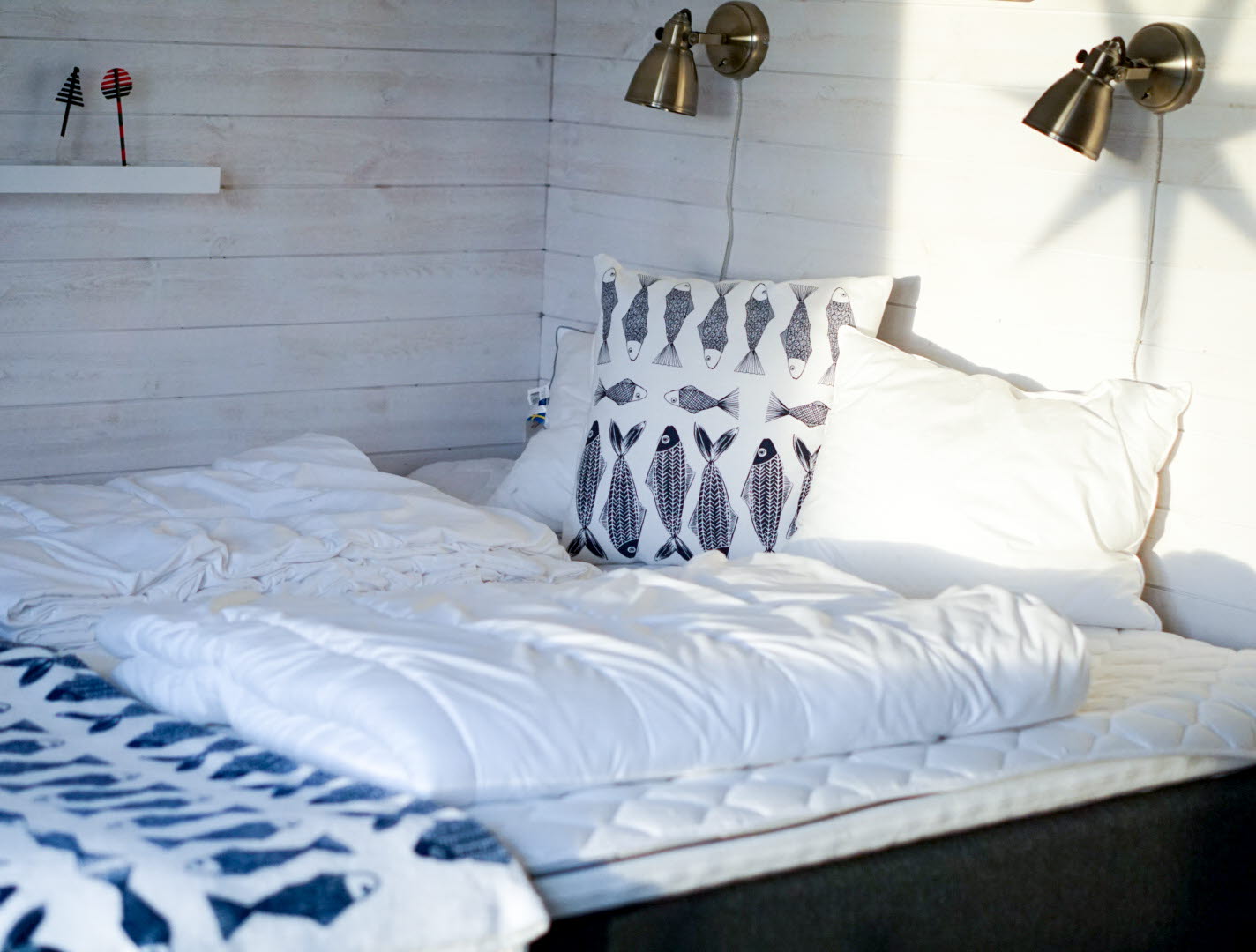 Bed at Björkö SeaLodge