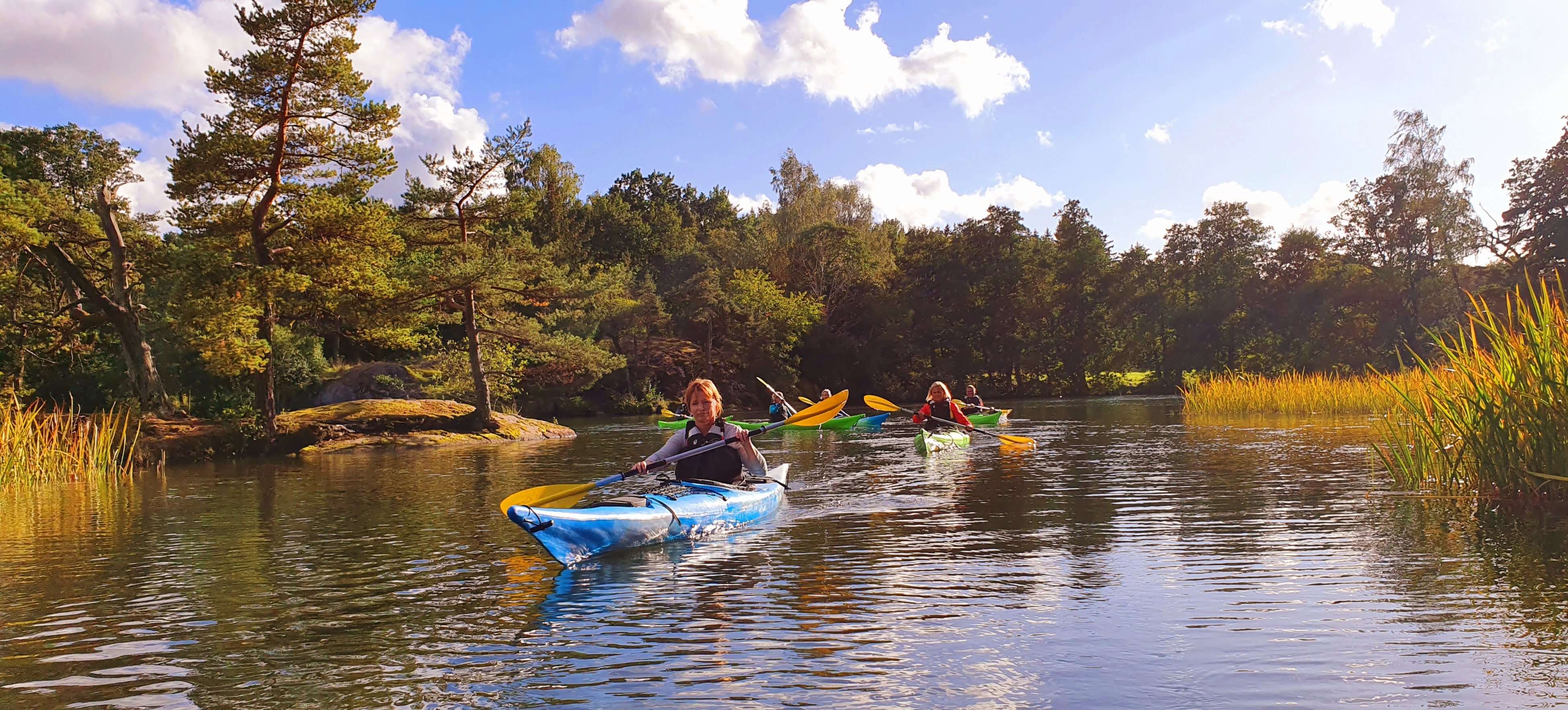 Paddling med Blågrönt Liv på Göta älv