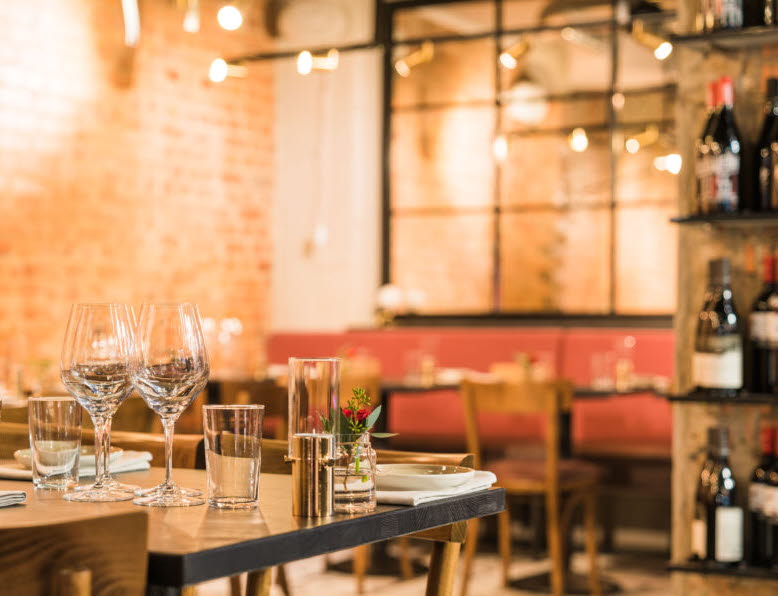 Interiour from the restaurant Den Lilla Krogen.