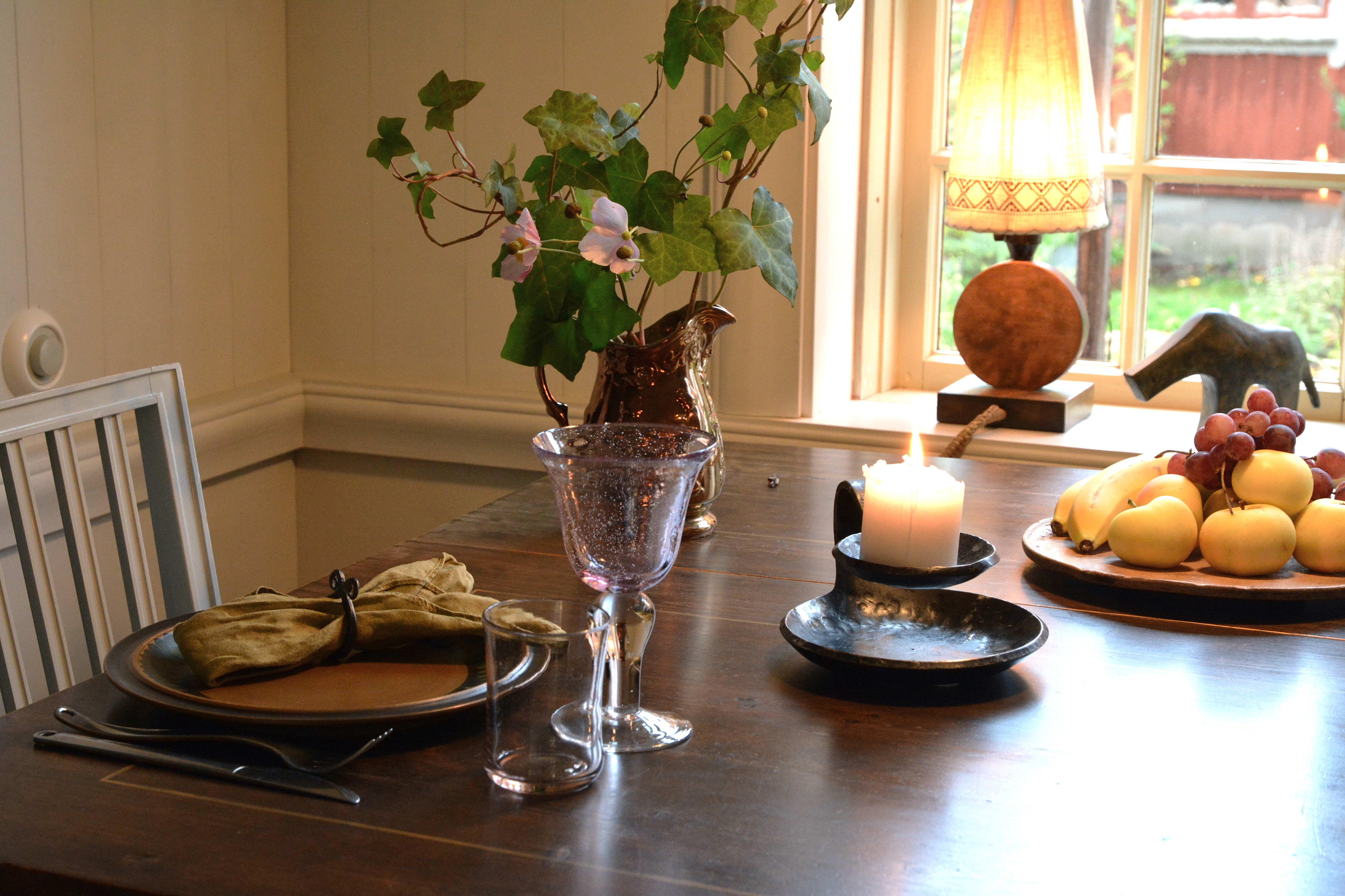 Dukat bord på Lilla Hotellet i Tranemo 