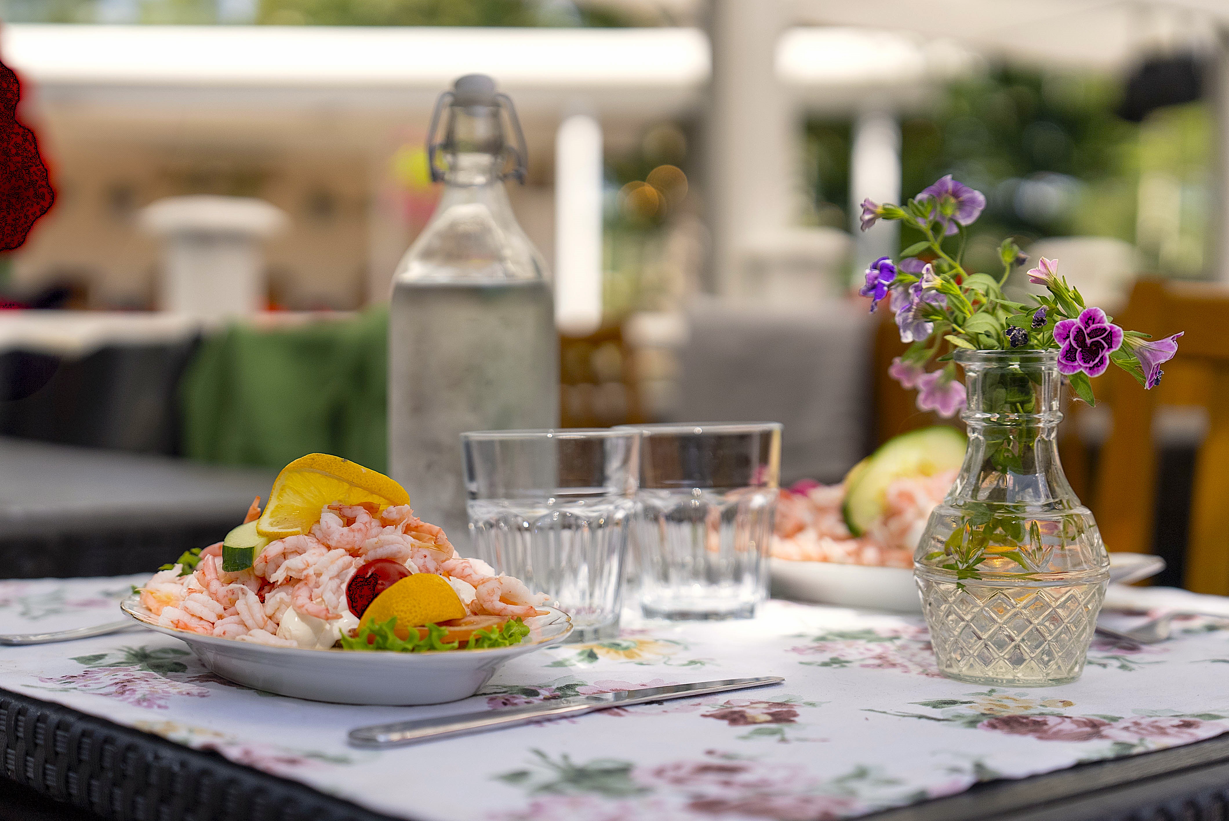 En läcker maträtt i Café Torpets restaurang