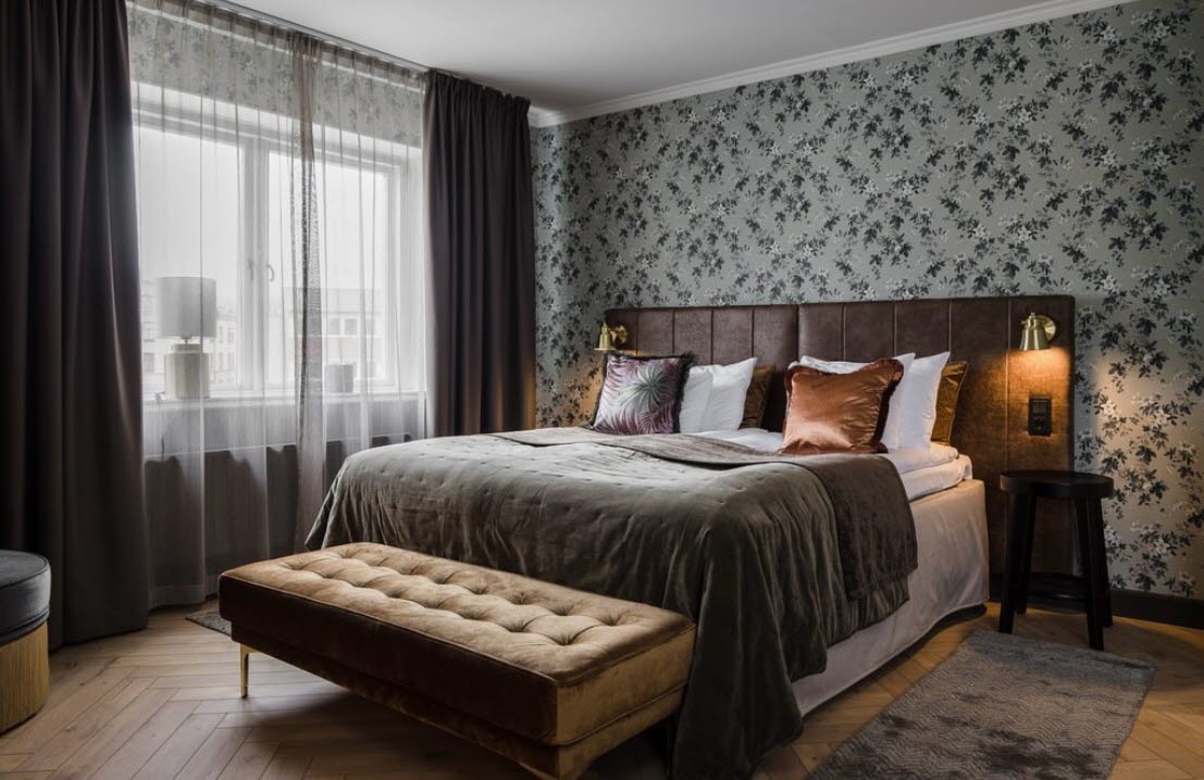 Ett dubbelrum på Skara Stadshotell