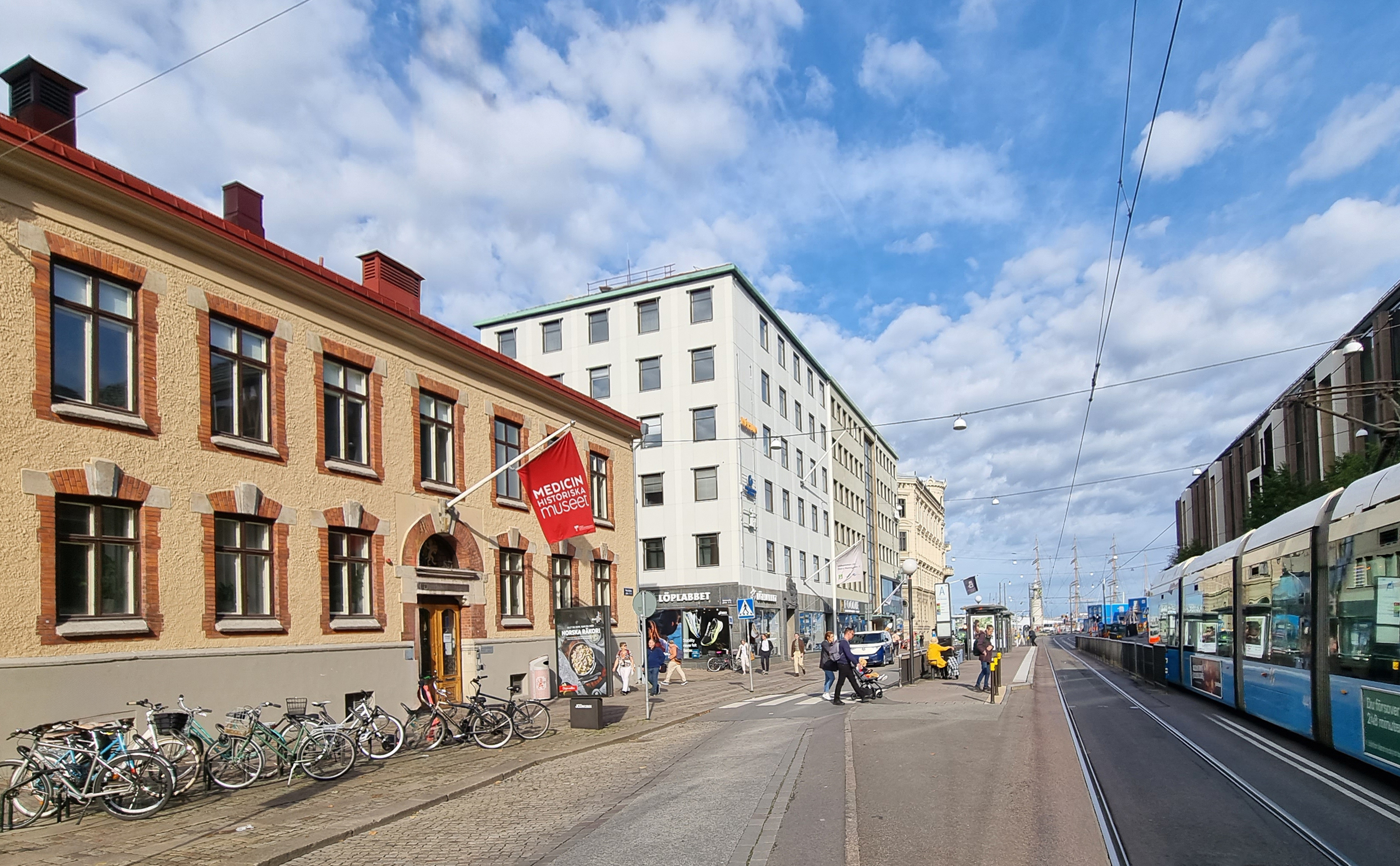 The entrance to the Medical History Museum in Gothenburg