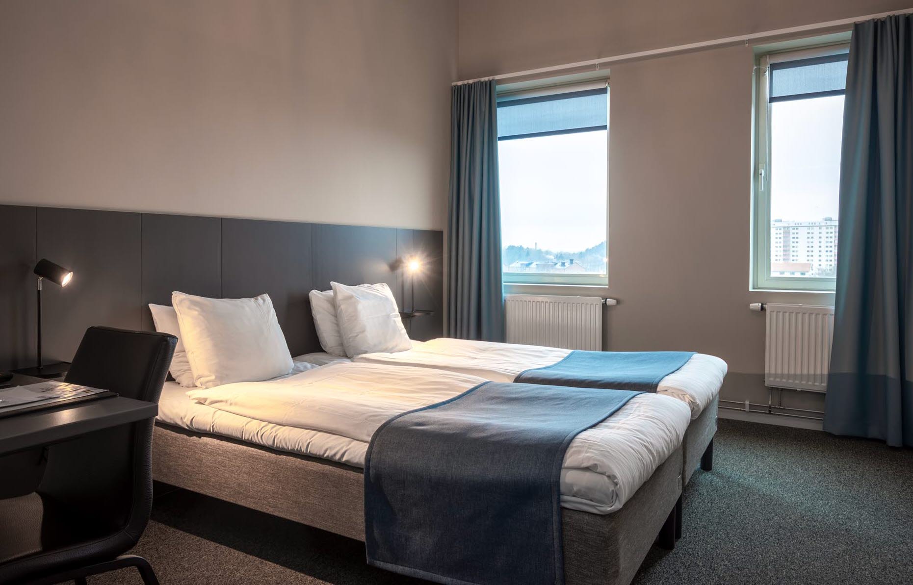 A double hotelroom at Kviberg Park Hotel & Conference