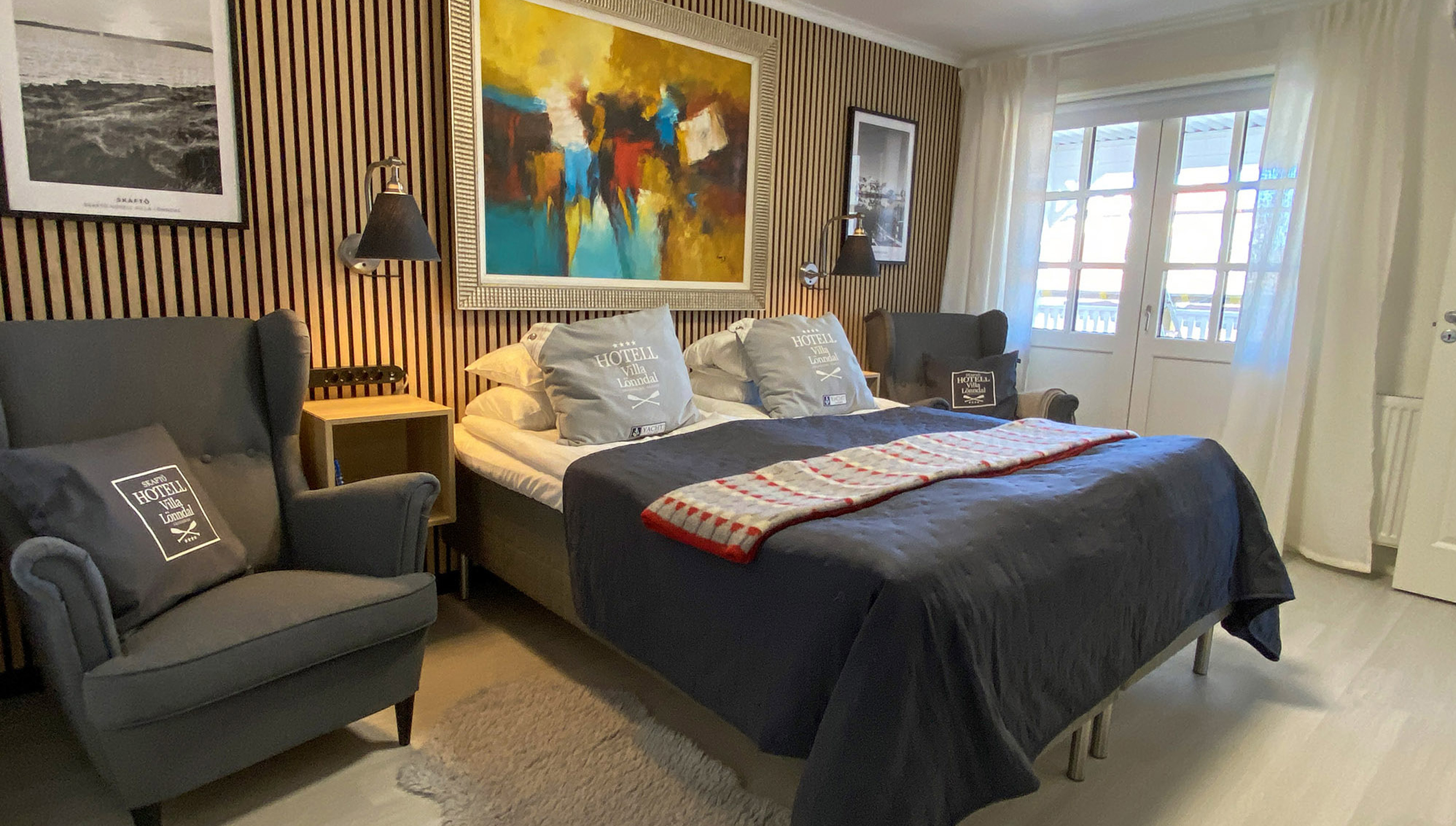 Double bedroom at Skaftö Hotell Villa Lönndal