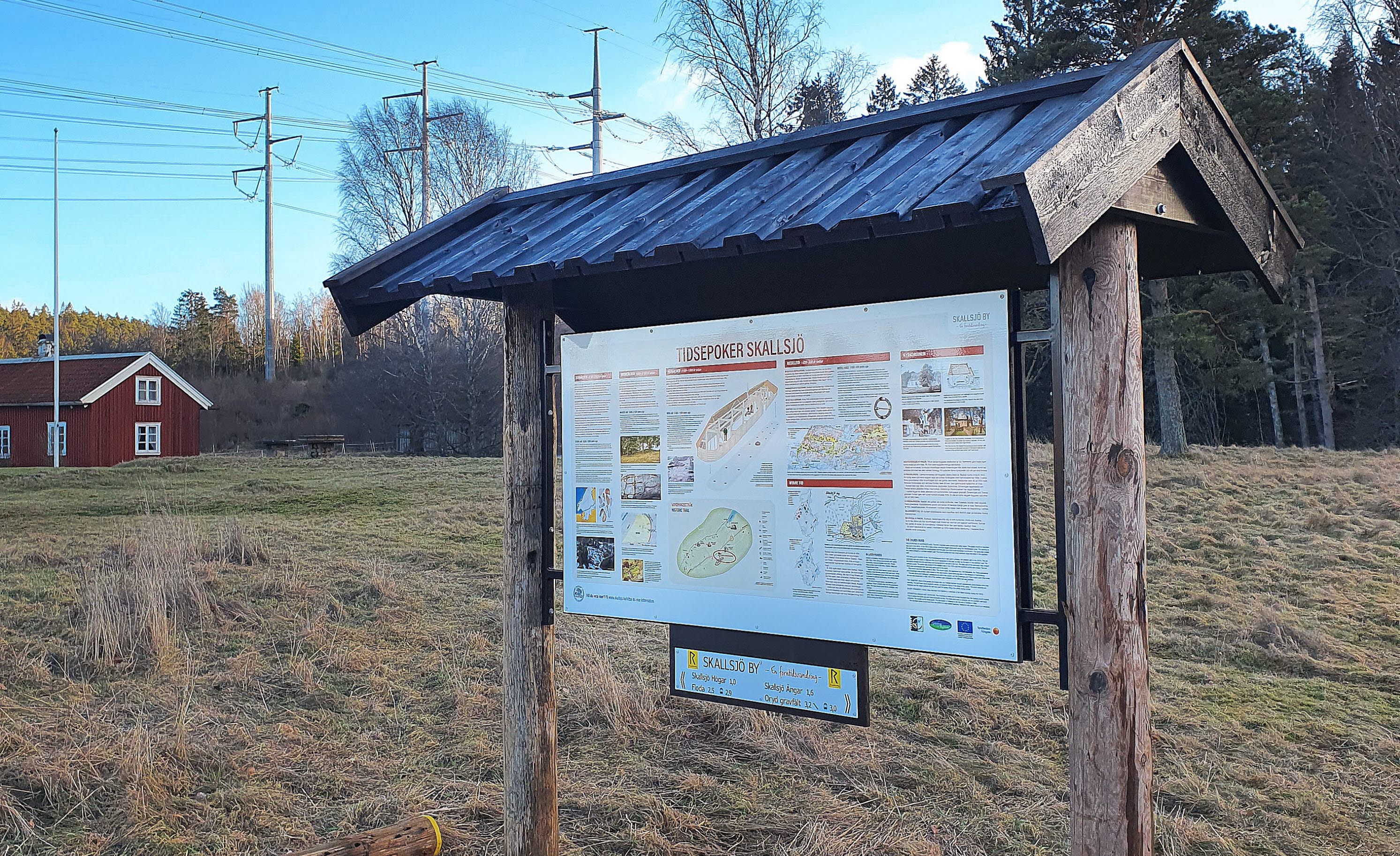 Infoskylt, Skallsjö forntidspromenad