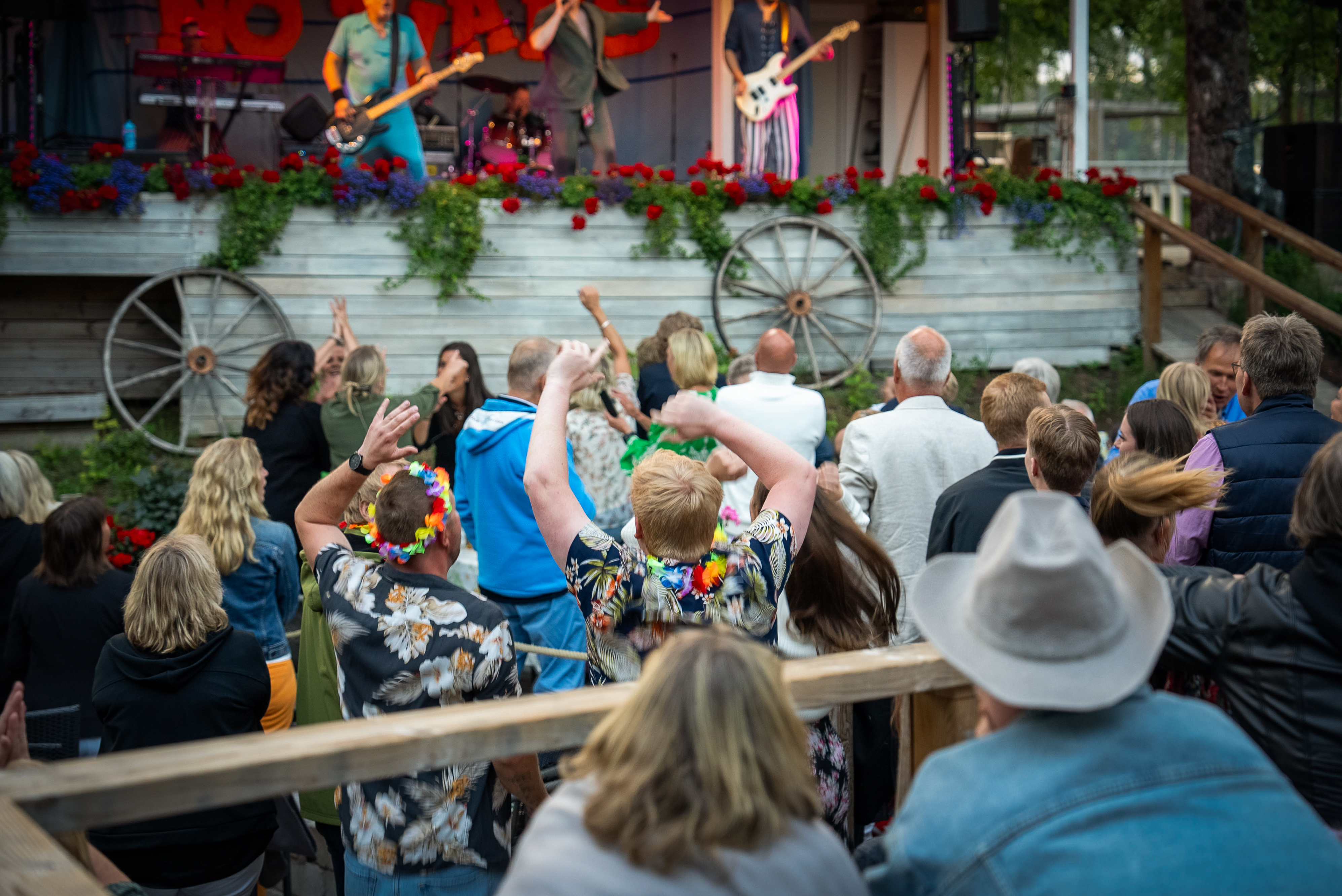 Konsert på Café Torpets utomhusscen