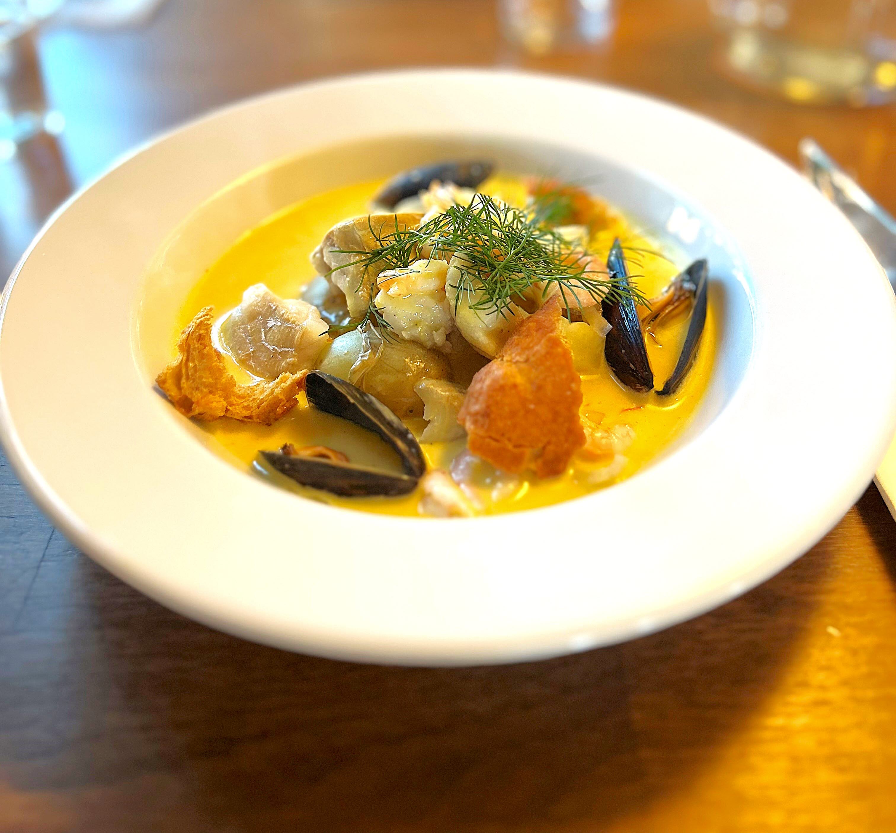 Läcker Bouillabaisse på Villa Solviken