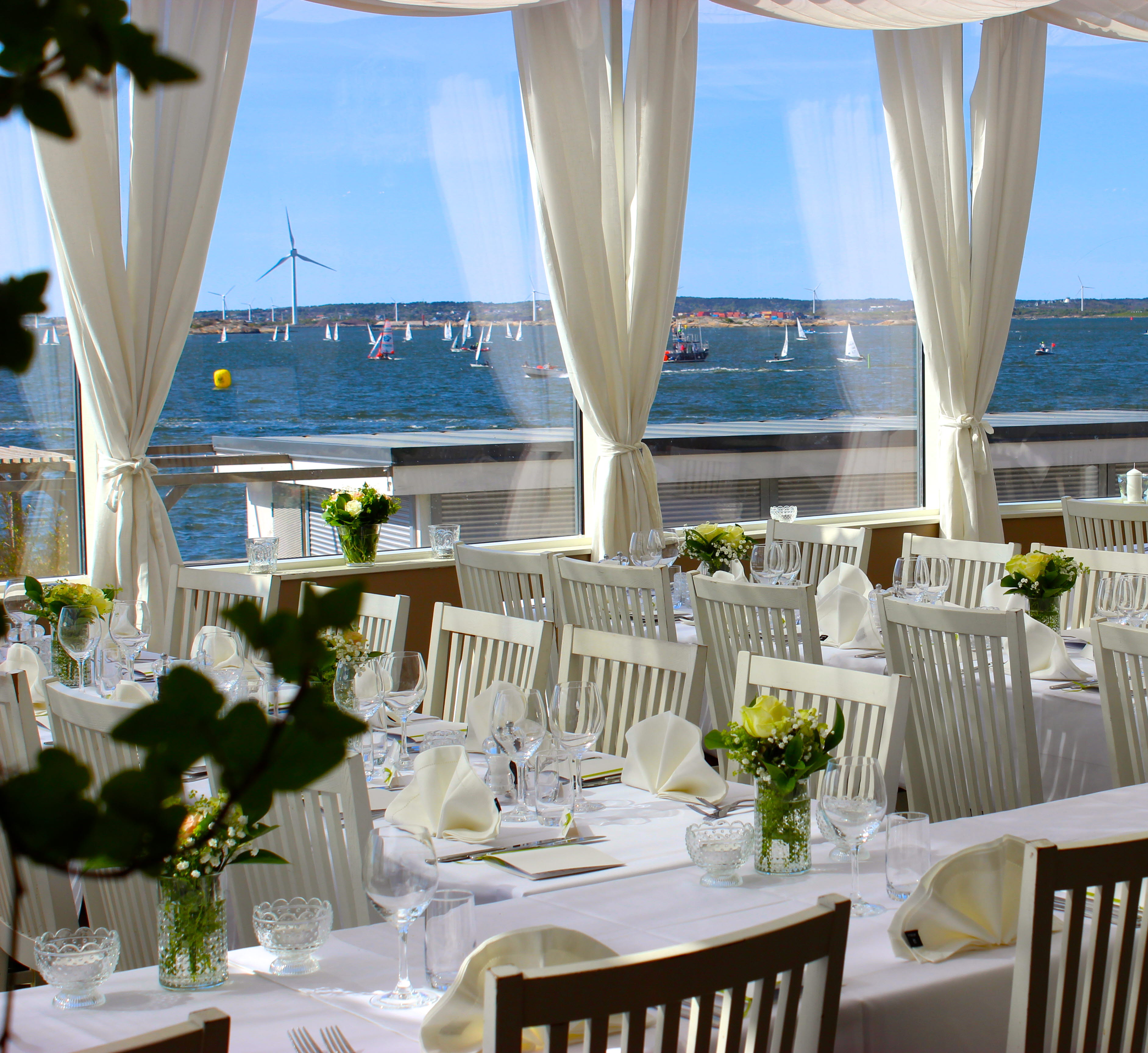 The restaurant at Långedrag Värdshus