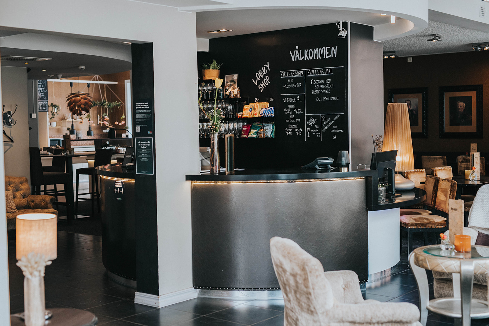 Lobbybaren på Clarion Collection Hotel Majoren