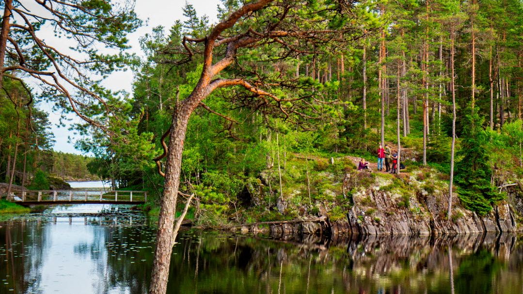 The national park Tresticklan, Vita Huset vid Stora Le