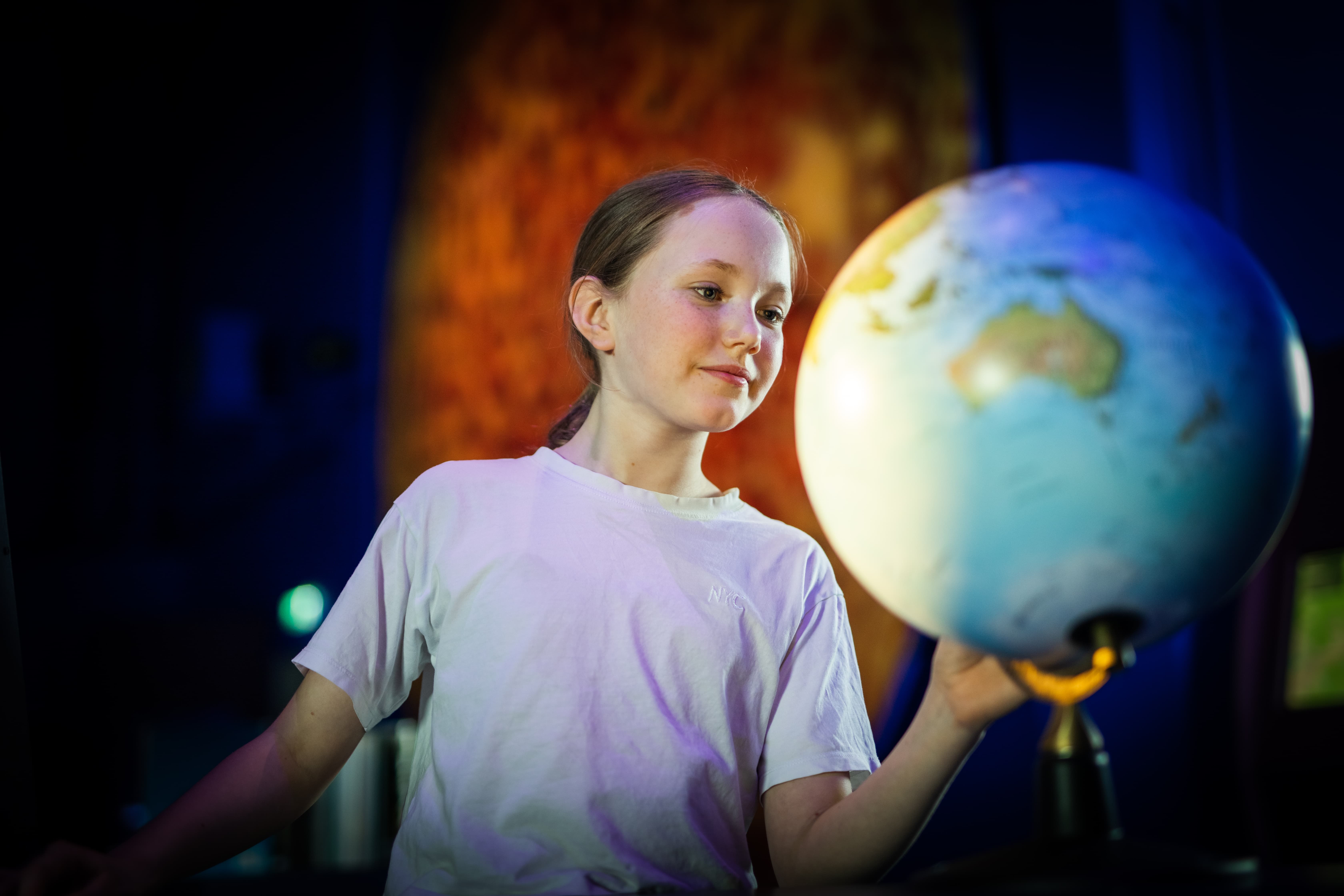 Children experience a science museum.