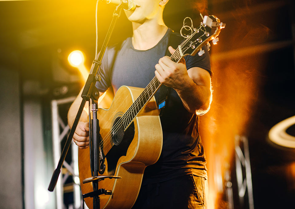 Artist entertaining at Pulsen Konferens.