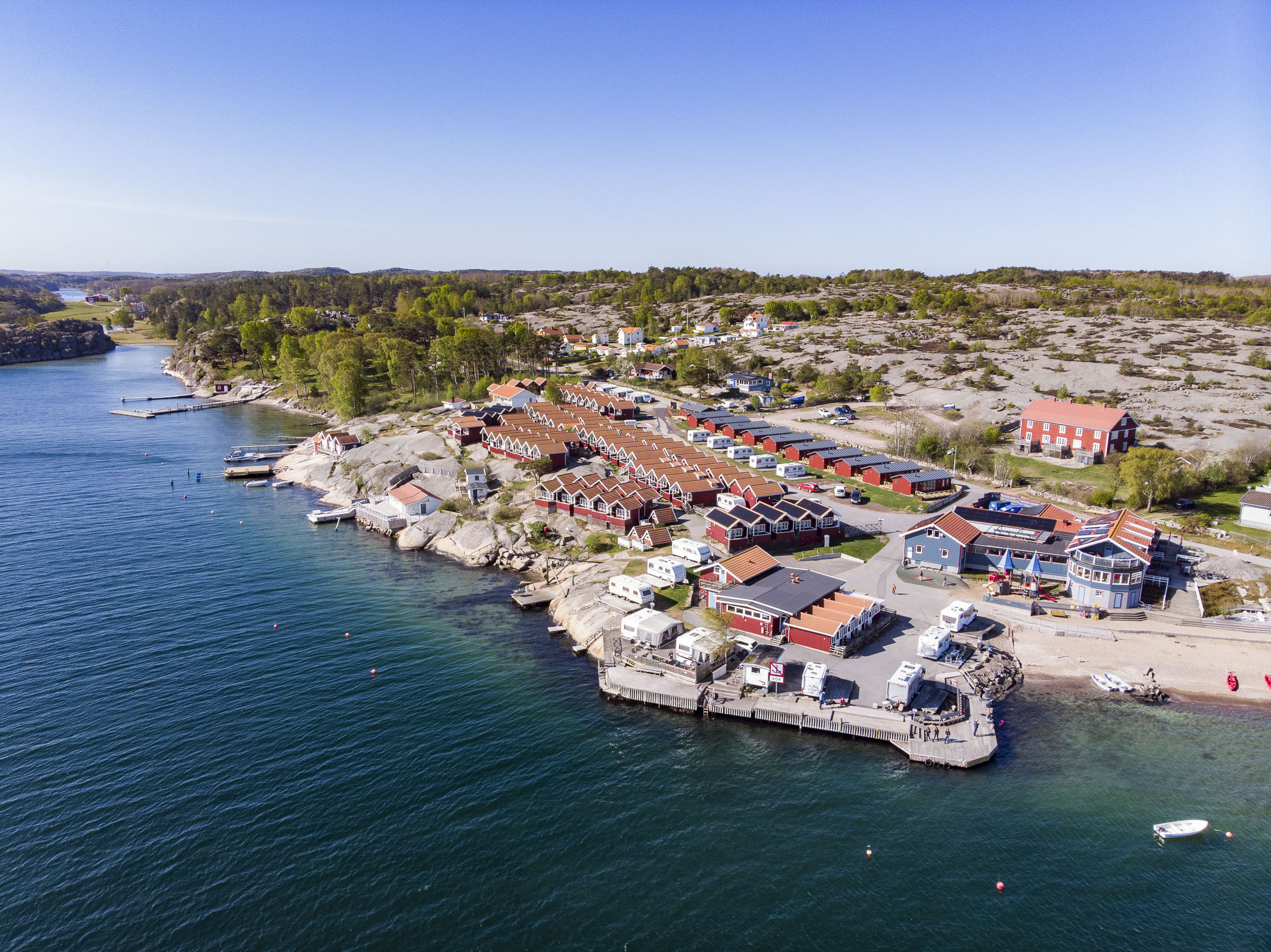 A birdseye view over Ramsvik Stugby & Camping