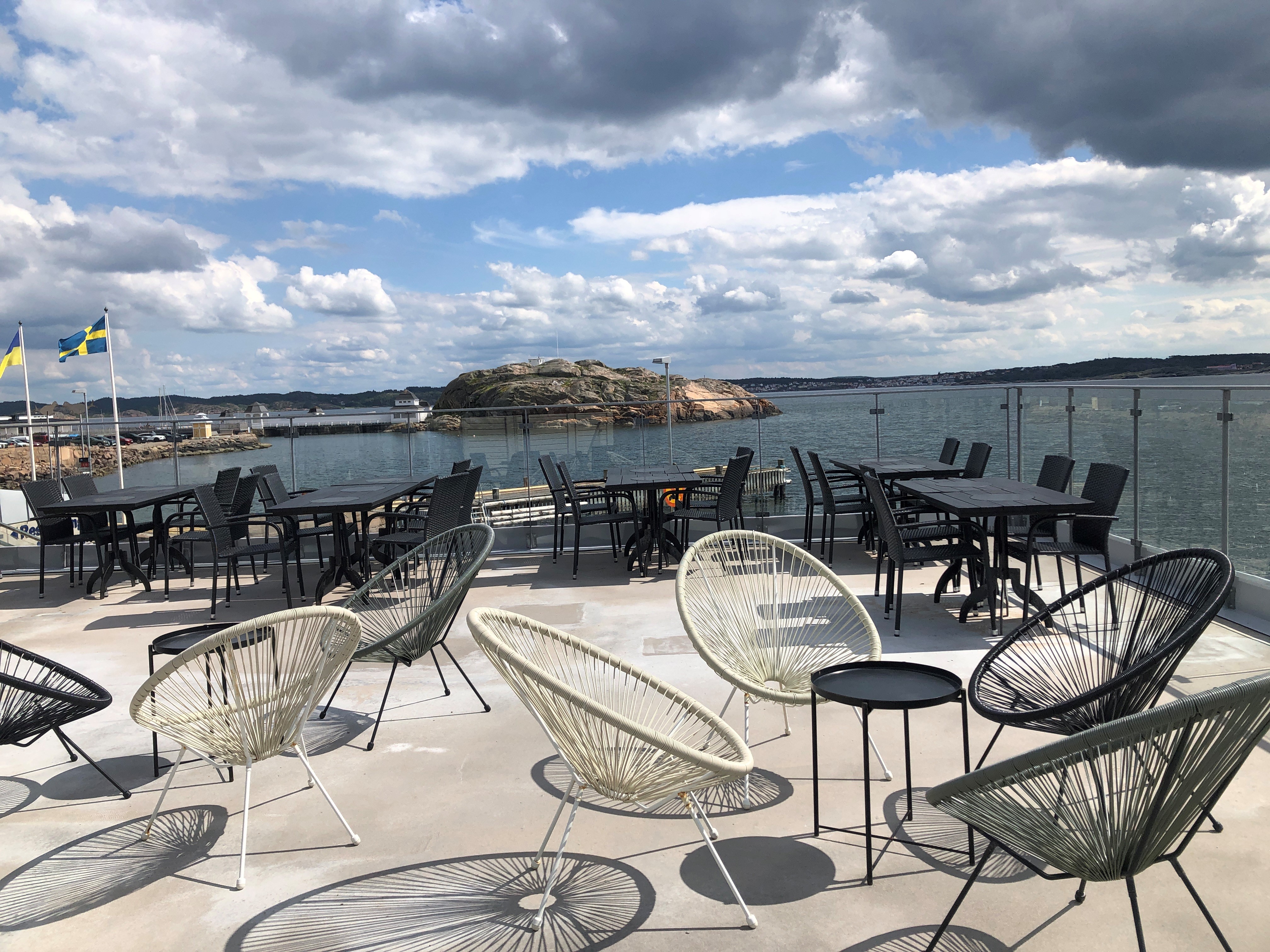 The terrace at Havets Hus