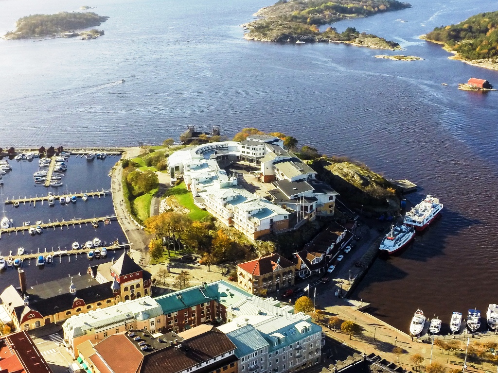 Birdseye view over Scandic Laholmen