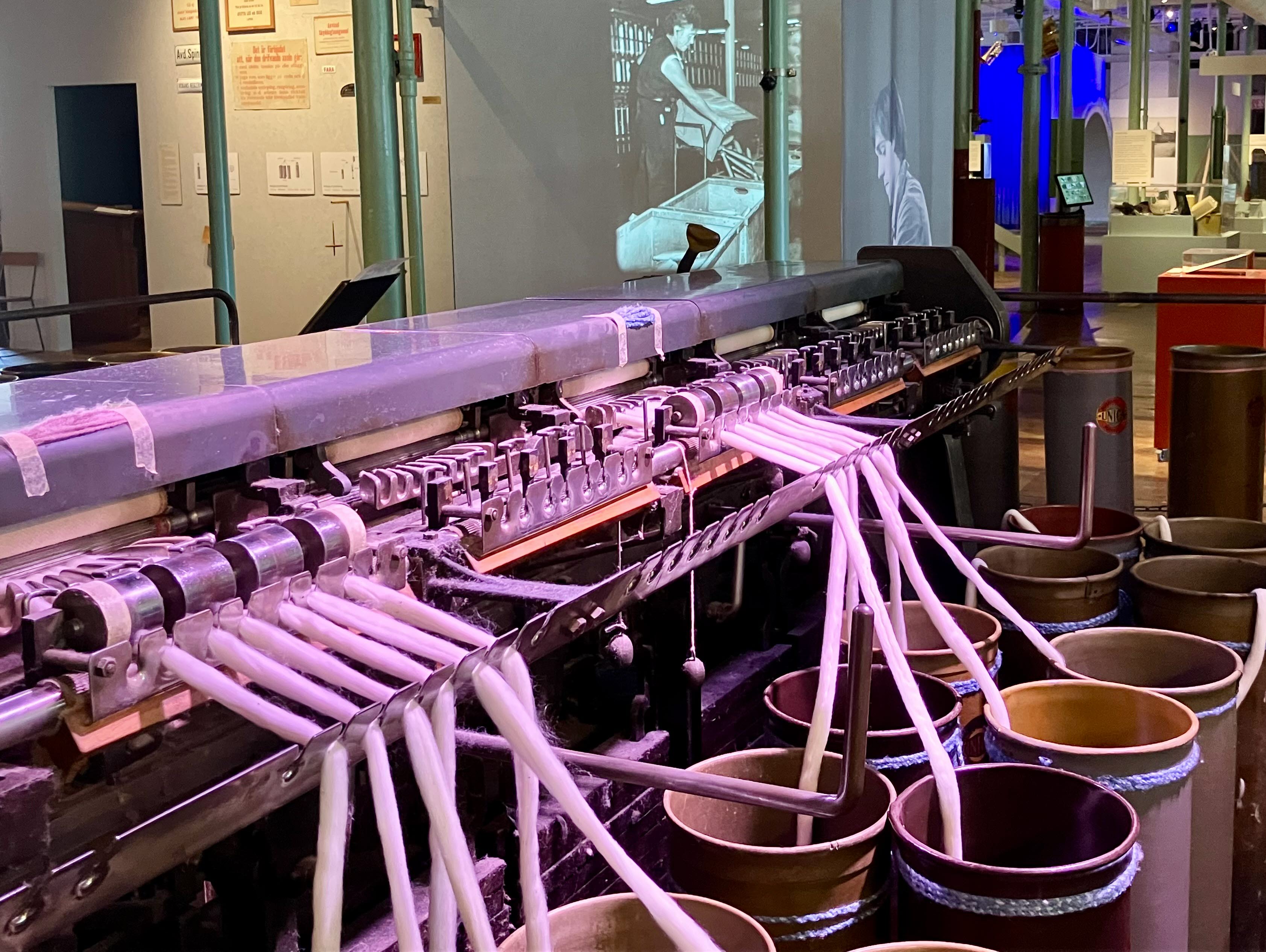 Sträckmaskin på Rydals museum