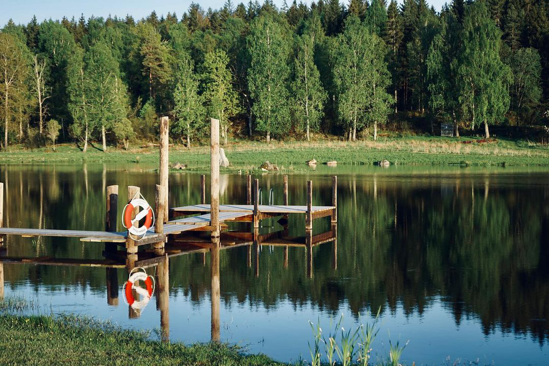 The lake at Dahlbogården Event & Rum