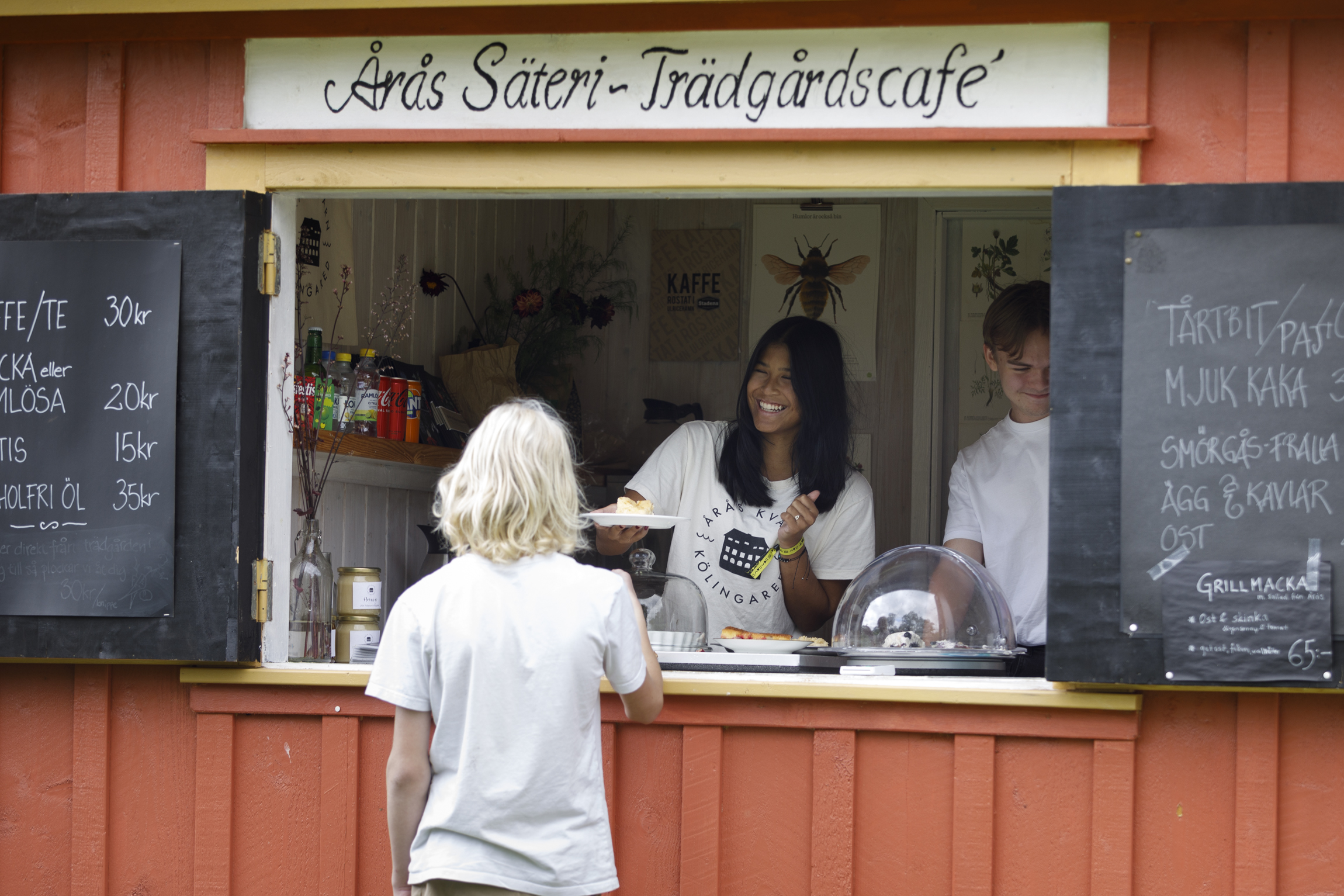 The garden café at Åras Säteri & Trädgårdar