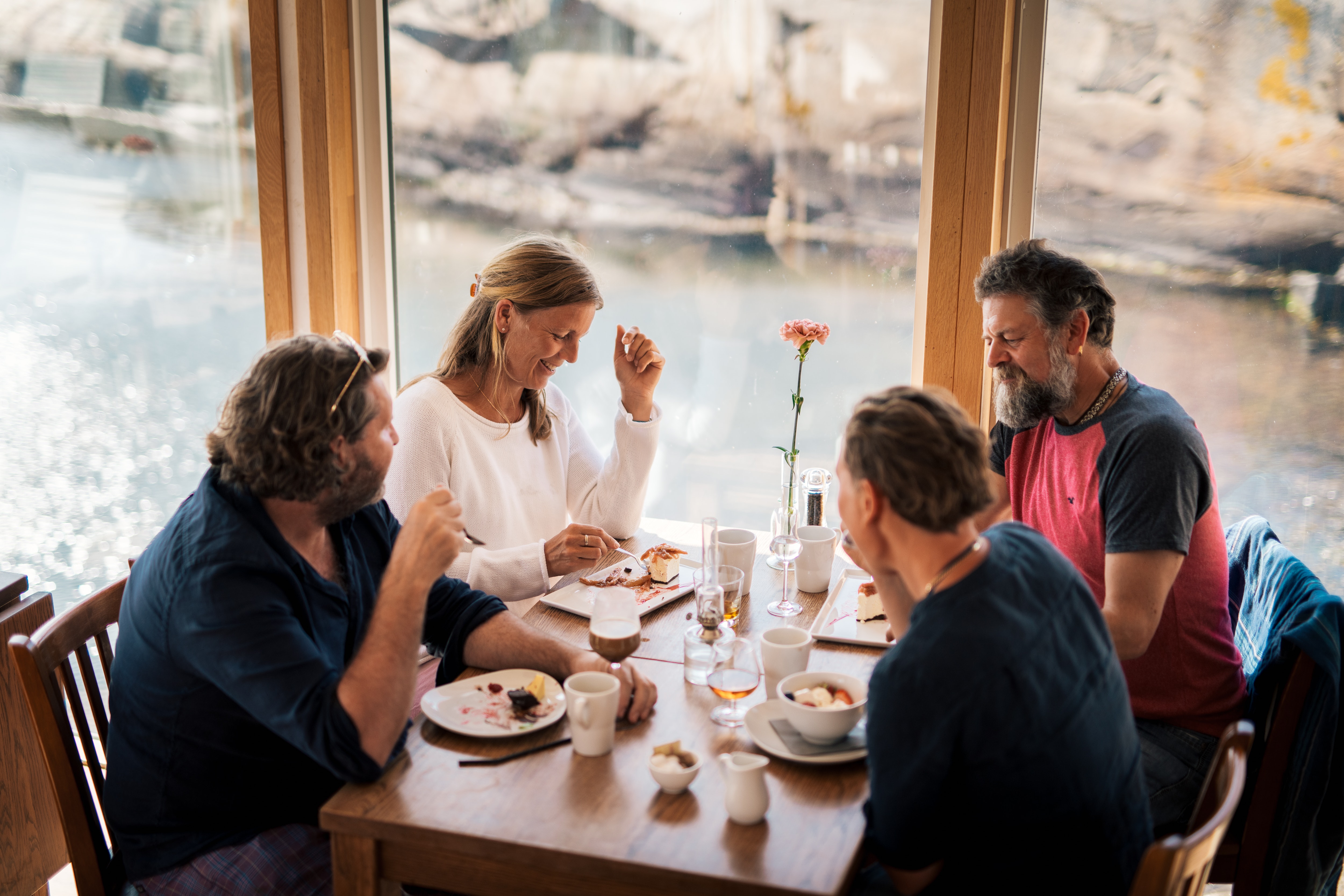 People in a restaurant.
