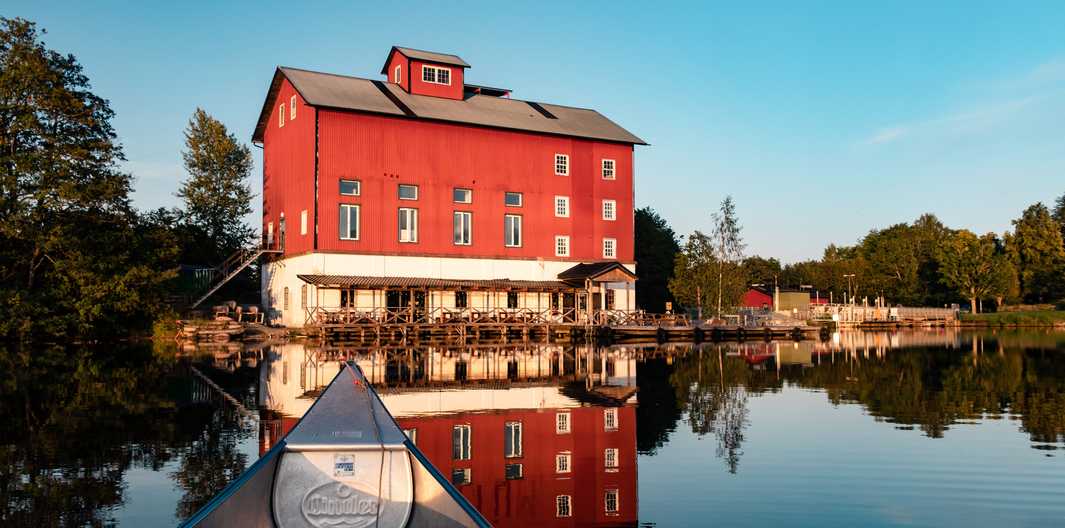 Vacker vy från kanot över Upperud 9:9.